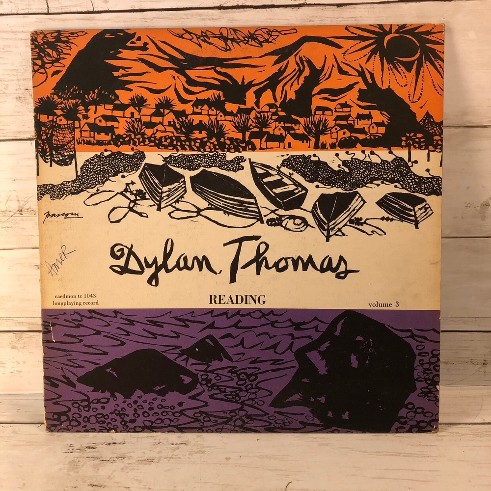 Dylan Thomas Reading Volume 3 Vinyl LP Caedmon TC 1043 Spoken Word Poetry Record